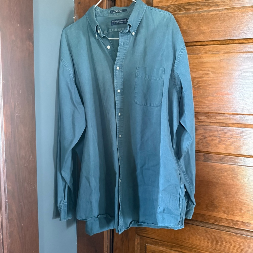 Daniel Cremieux green Long-Sleeve Button-Down Shirt XL